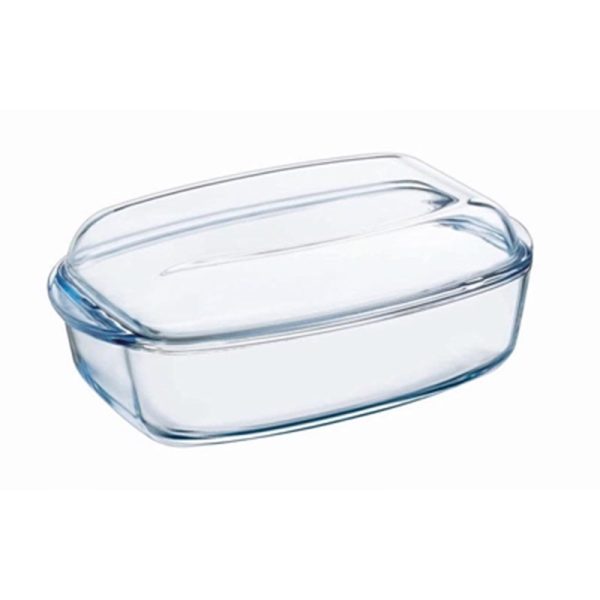 PYREX ESSENTIALS CASSEROLE 6.5LTR RECT (PM)