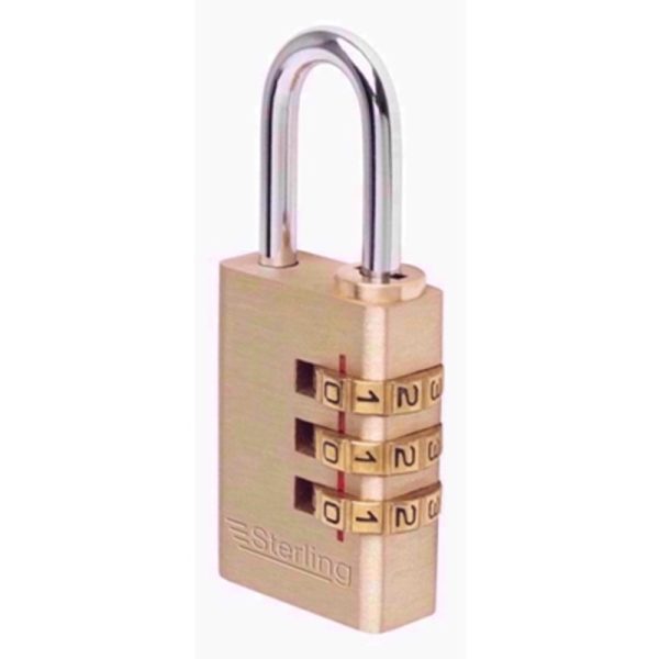 STERLING PADLOCK BRASS COMBINTION 30MM