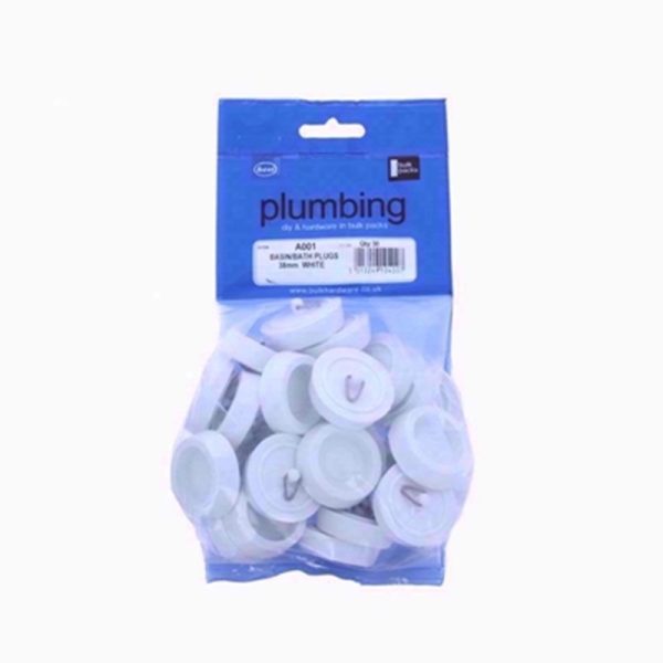 BASIN/BATH PLUGS 38MM