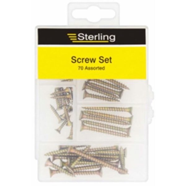 STERLING SCREW SET70PC ASSORTED