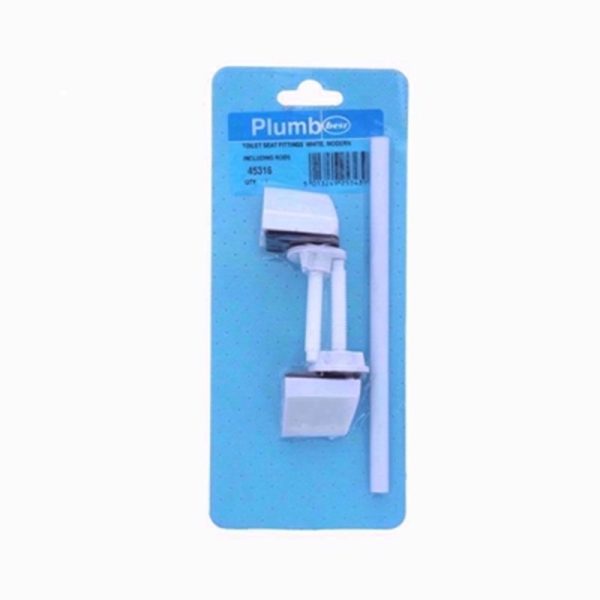 PLUMB BEST TOILET SEAT FITTINGS WHITE