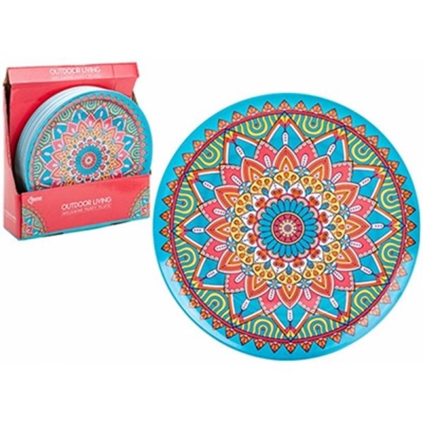 MELAMINE MOROCCAN DESIGN PLATES 11IN