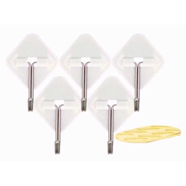 ROLSON REMOVE ADHESIVE METAL HOOKS 5PCE