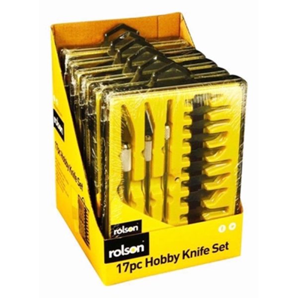 ROLSON HOBBY KNIFE 17PC SET*