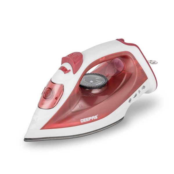 GEEPAS STEAM IRON 1600W RED