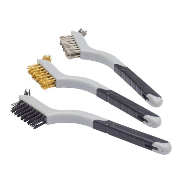 FFJ SOFT GRIP MINI WIRE BRUSH 3PC SET