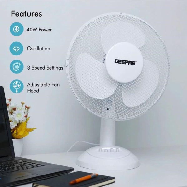 GEEPAS DESK FAN 12 INCH