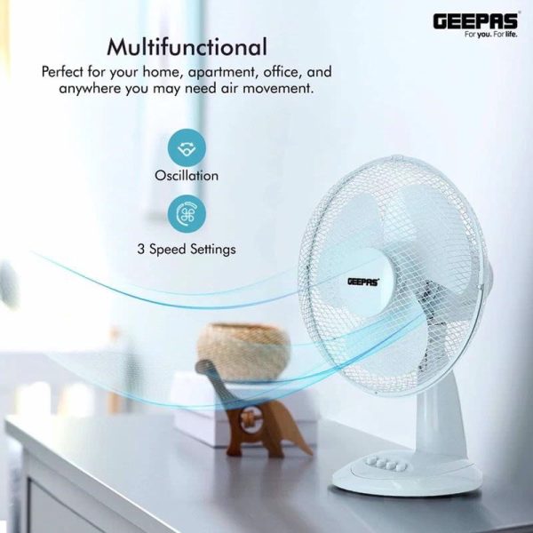 GEEPAS DESK FAN 12 INCH