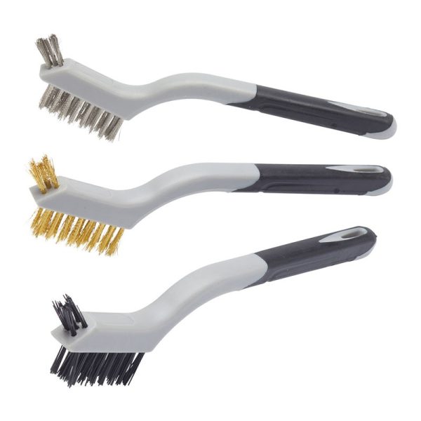 FFJ SOFT GRIP MINI WIRE BRUSH 3PC SET