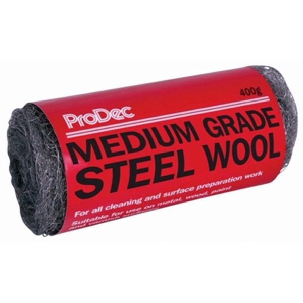 PRODEC STEEL WOOL 400G MEDIUM