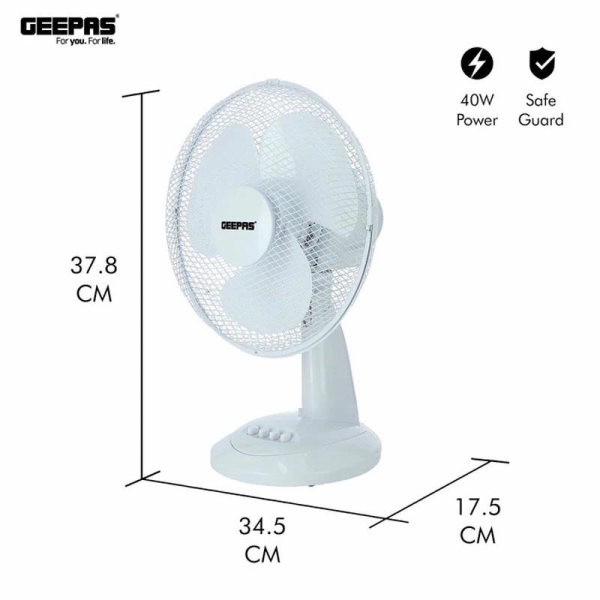 GEEPAS DESK FAN 12 INCH