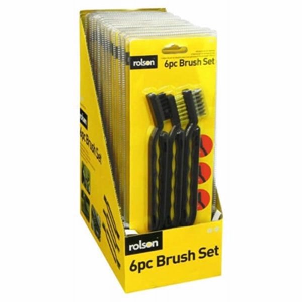 ROLSON WIRE BRUSH SET 6PCE