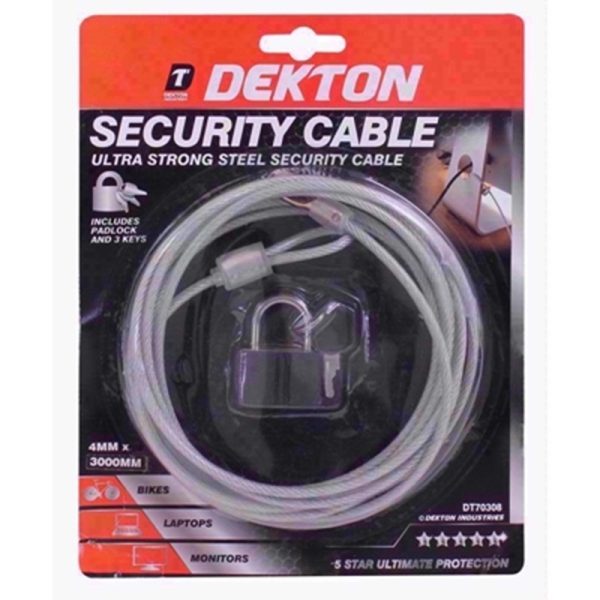 DEKTON CABLE LOCK SECURITY