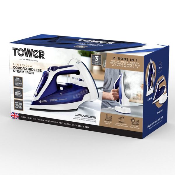 TOWER CORDLESS IRON T22008TL