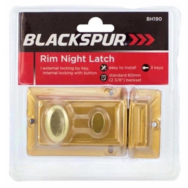 BLACKSPUR NIGHT RIM LATCH