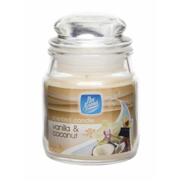 PAN AROMA CANDLE JAR LID VAN/COCO