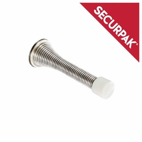 SECURPAK SPRING DOOR STOP CP 75MM