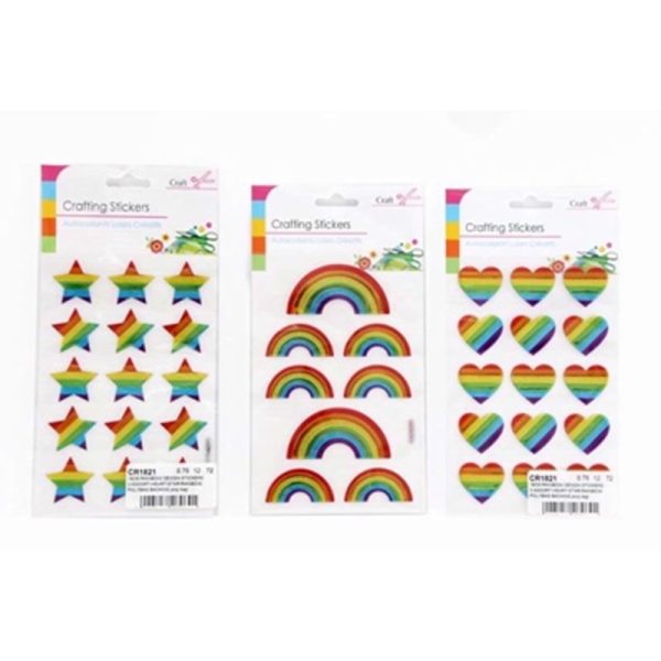 SIL CRAFT RAINBOW STICKERS