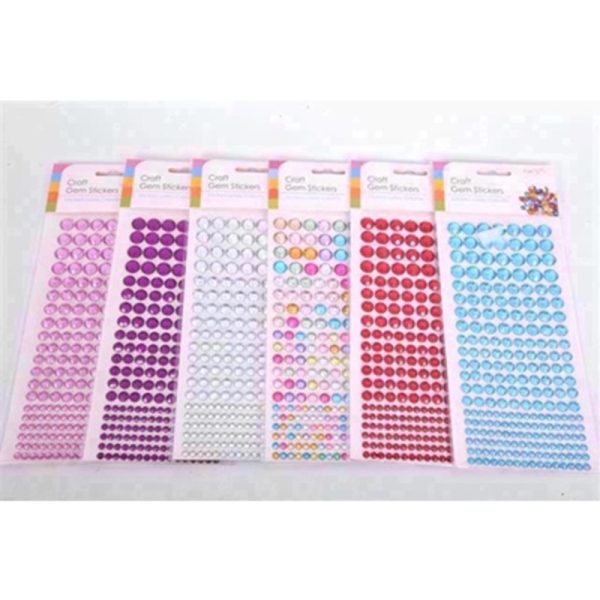 SIL CRAFT STICKER GEM 27.7X10.5CM