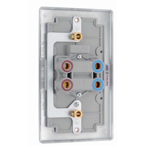 BG 45A SWITCH ON DOUBLE PLATE B/CHROME