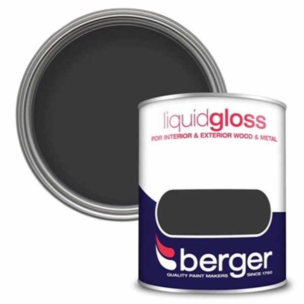 BERGER LIQUID GLOSS 750ML BLACK