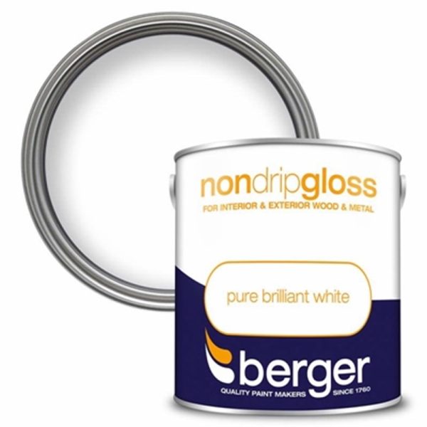 BERGER NON DRIP GLOSS 2.5LITRE