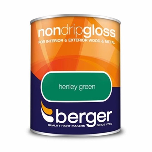 BERGER NON DRIP GLOSS 750ML HENLEY GREEN