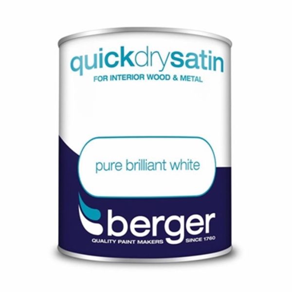 BERGER QUICK DRY SATIN 750ML WHITE