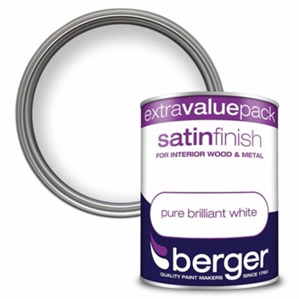 BERGER SATIN WHITE 1.25 LITRE(SPECIAL)