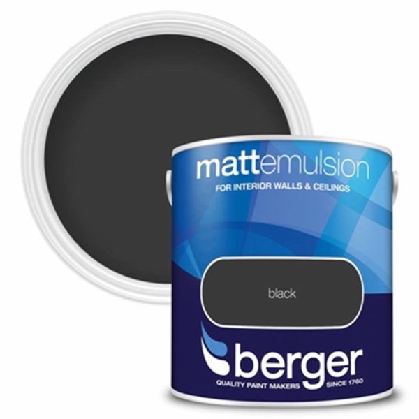 BERGER V/MATT 2.5LTR BLACK