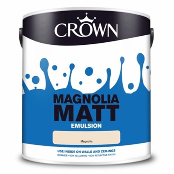 CROWN PAINTS 2.5L MATT MAGNOLIA