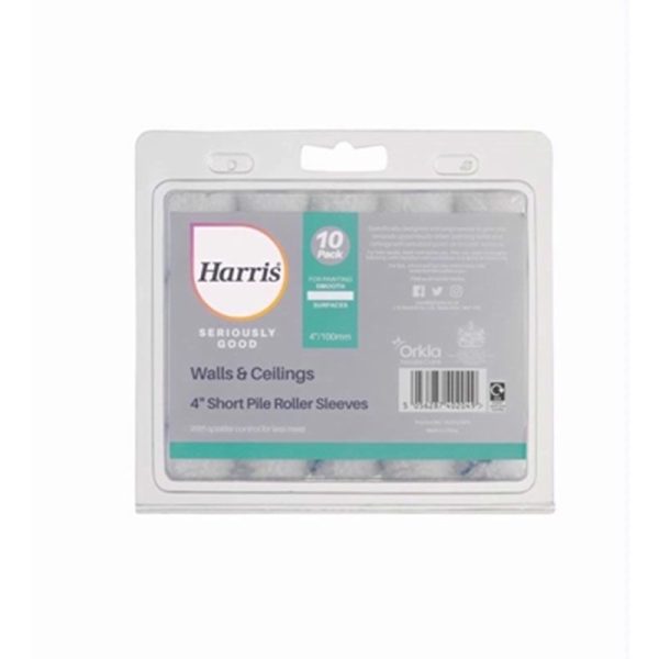 HARRIS ROLLER SLEEVES 4 INCH PACK OF 10