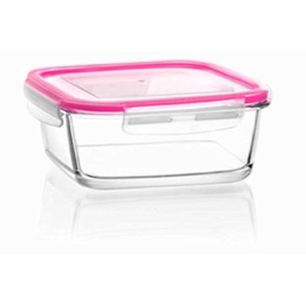 LAV GLASS CONTAINER AND LOCK LID 720CC