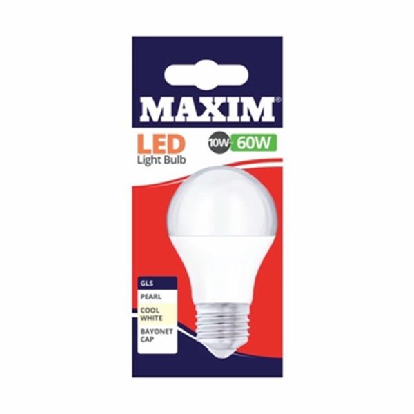 MAXIM LED GLS ES 10W C/W PACK OF 10