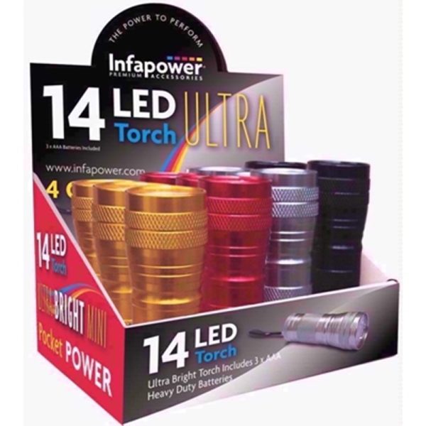 INFAPOWER 14LED TORCH PACK OF 12