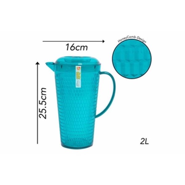 HONEYCOMB PITCHER TEAL