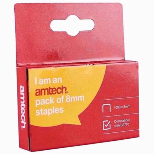 AMTECH STAPLES 6MM 1000PCS