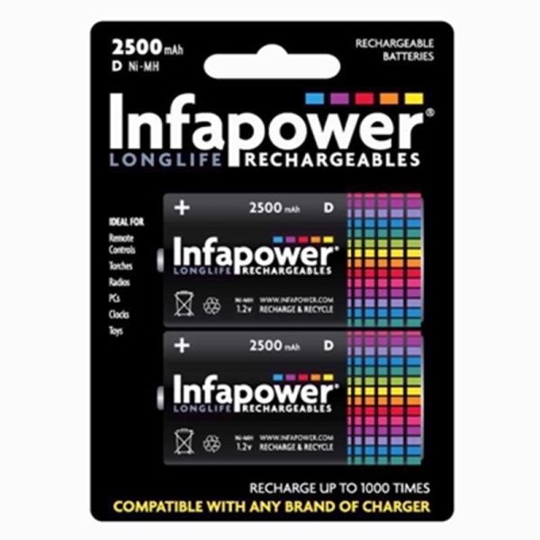 INFAPOWER RECHARGEABLE BATTERY D 2S