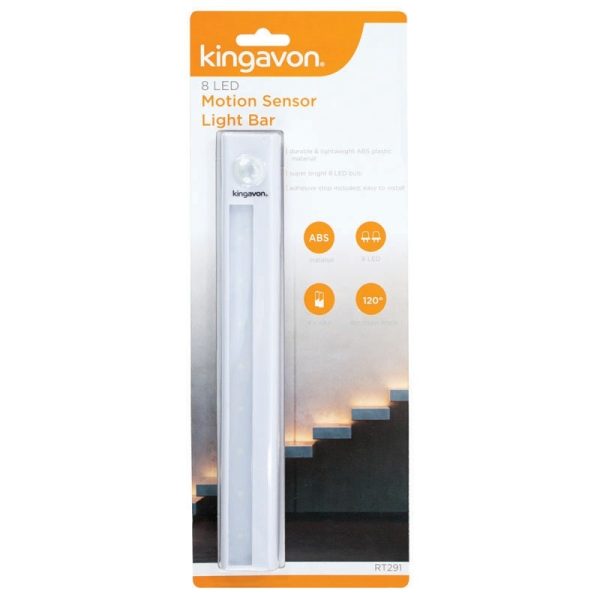 KINGAVON MOTION SENSOR LIGHT BAR 8LED