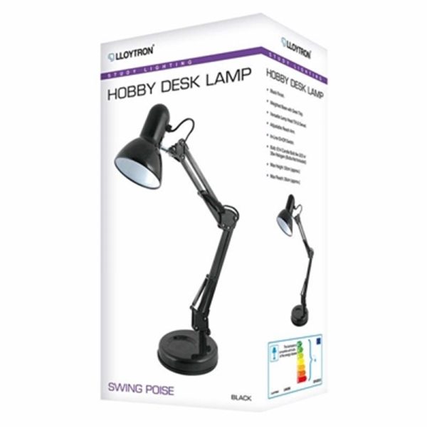 LLOYTRON HOBBY DESK LAMP BLK