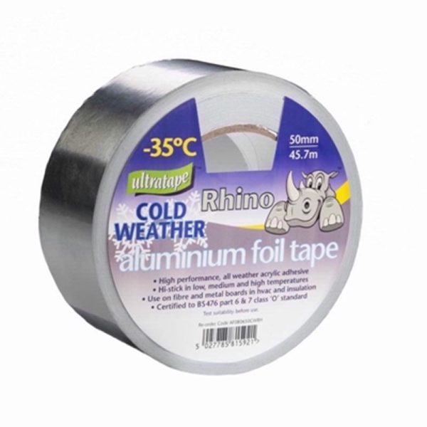 RHINO COLD WEATHER FOIL TAPE 50MMX45.7M