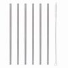 VINERS BARWARE DRINKING STRAW LONG STEEL 6 PC