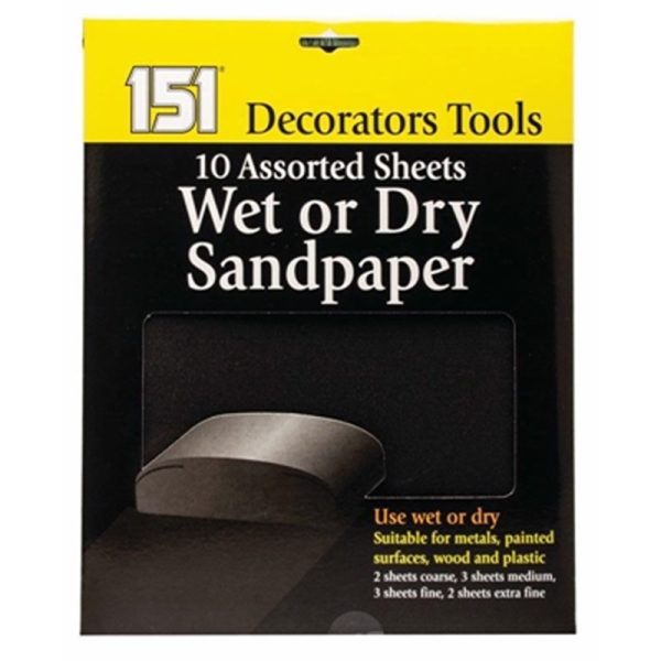 151 DECORATOR TOOL SANDPAPER WET/DRY