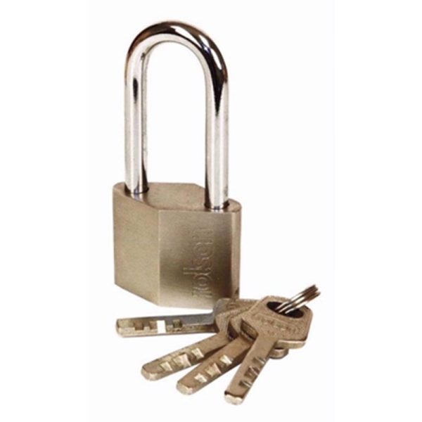 ROLSON LONG SHACKLE SOLID STEEL PADLOCK 40MM