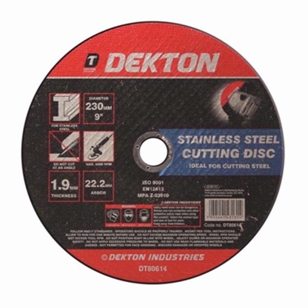 DEKTON CUTTING DISC METAL 230MM(SINGLES)