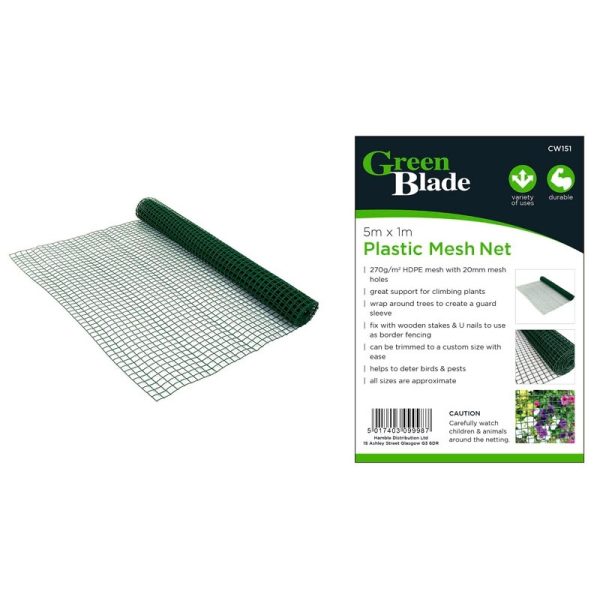 GREEN BLADE MESH NET PLASTIC 5M X 1M