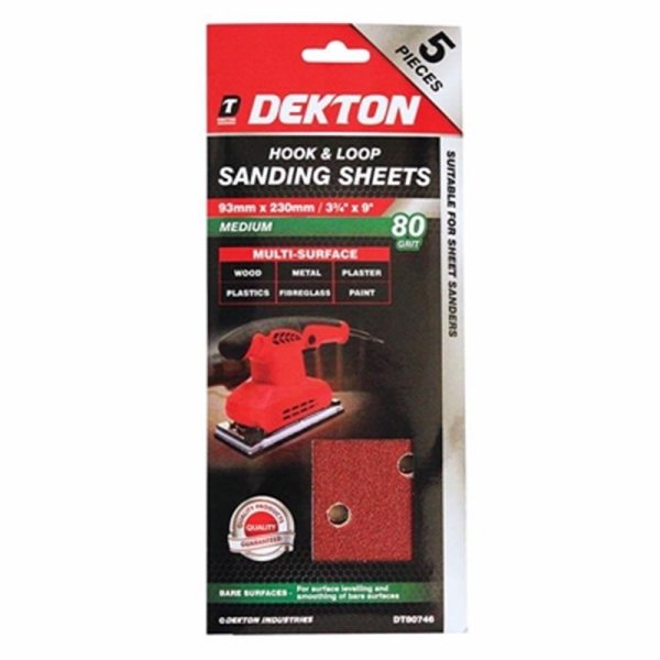 DEKTON HOOK & LOOP SANDING 5PC