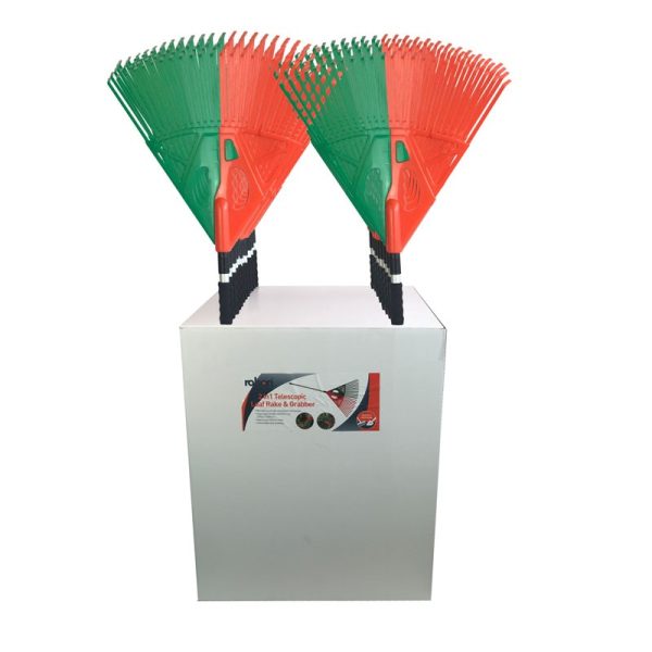 ROLSON 2 IN 1 TELESCOPIC LEAF RAKE