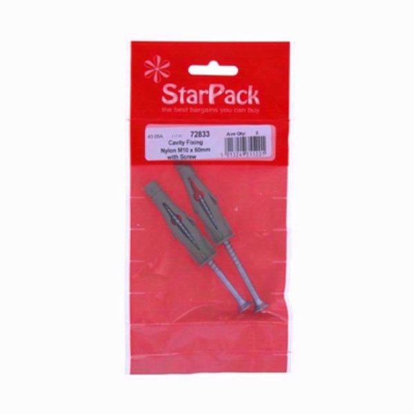 STARPACK CAV FIX NYLON M10X60 WITH SCREWS