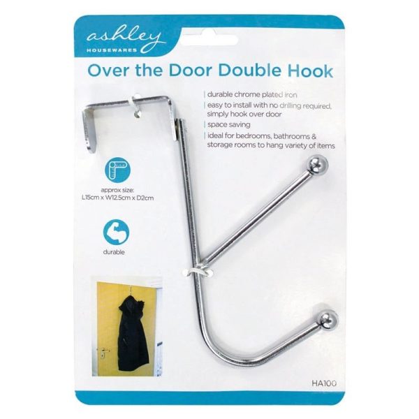 ASHLEY OVER THE DOOR HANGER DOUBLE HOOK